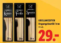 Lidl Engangsbestik i træ tilbud