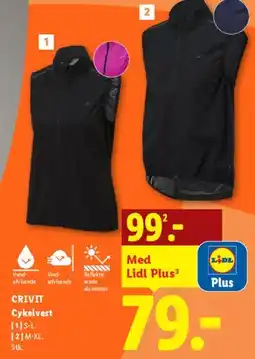 Lidl CRIVIT Cykelvest tilbud