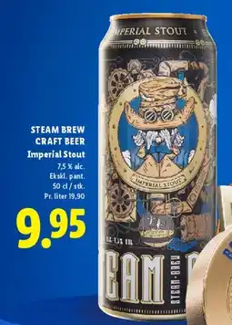 Lidl Steam Brew Craft Beer Imperial Stout tilbud