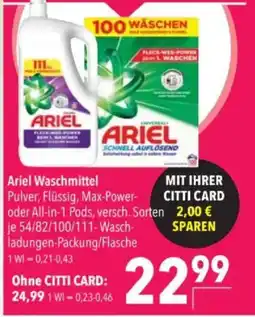Citti Ariel Waschmittel tilbud