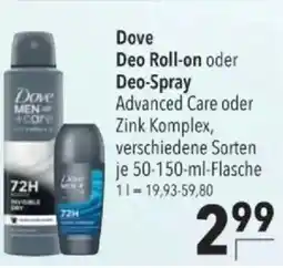 Citti Dove Deo Roll-on oder Deo-Spray tilbud
