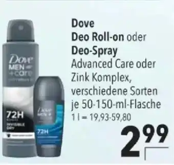 Citti Dove Deo Roll-on oder Deo-Spray tilbud