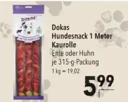 Citti Dokas Hundesnack 1 Meter Kaurolle tilbud