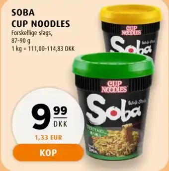 Soba cup noodles