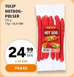 Scandinavian Park Tulip hotdog- pølser tilbud