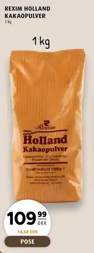 Scandinavian Park Rexim holland kakaopulver tilbud