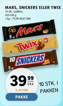 Scandinavian Park Mars, snickers eller twix tilbud
