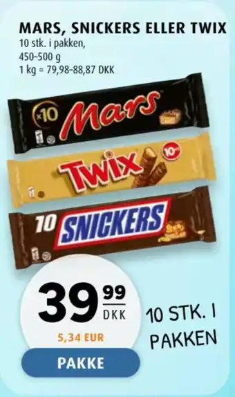 Scandinavian Park Mars, snickers eller twix tilbud
