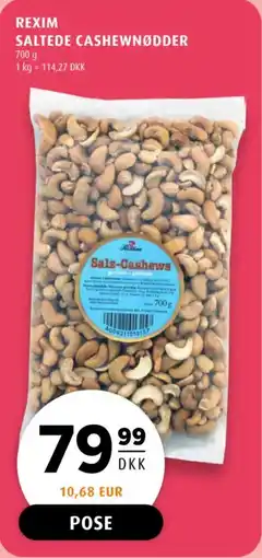 Scandinavian Park Rexim saltede cashewnødder tilbud