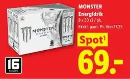 Lidl MONSTER Energidrik tilbud