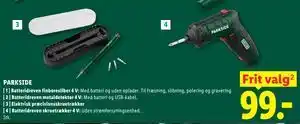 Lidl PARKSIDE Batteridreven skruetrækker 4 V tilbud