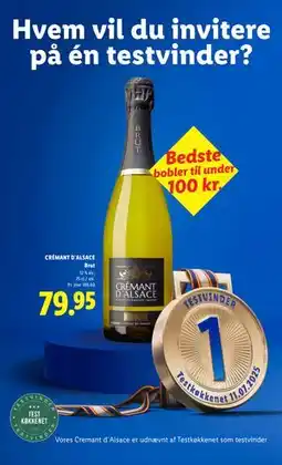 Lidl CRÉMANT D`ALSACE Brut tilbud