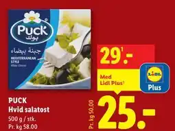 Lidl PUCK Hvid salatost tilbud
