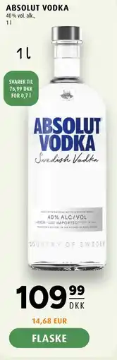 Scandinavian Park ABSOLUT VODKA tilbud