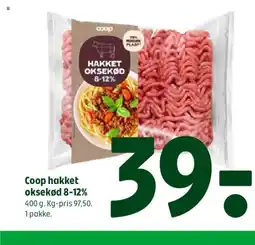 Coop 365 Coop hakket oksekød 8-12% tilbud