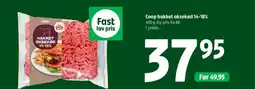 Coop 365 Coop hakket oksekød 14-18% tilbud