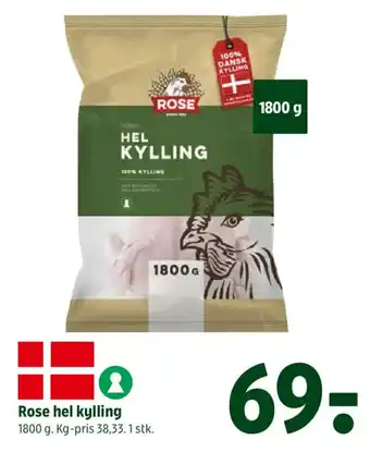 Coop 365 Rose hel kylling tilbud