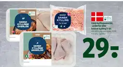 Coop 365 Coop kyllingeoverlår, -underlår eller hakket kylling 3-6% tilbud
