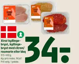 Coop 365 Xtra! kyllinge- bryst, kyllinge- bryst med citron/ rosmarin eller bbq tilbud