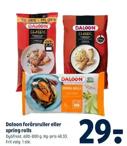 Coop 365 Daloon forårsruller eller spring rolls tilbud