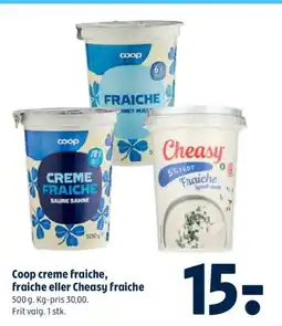 Coop 365 Coop creme fraiche, fraiche eller Cheasy fraiche tilbud