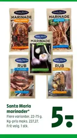 Coop 365 Santa Maria marinader tilbud