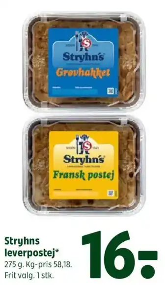 Coop 365 Stryhns leverpostej tilbud