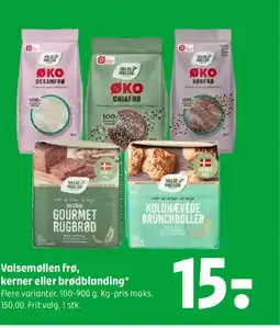 Coop 365 Valsemøllen frø, kerner eller brødblanding tilbud
