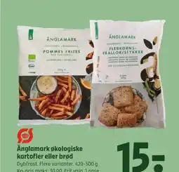 Coop 365 Änglamark økologiske kartofler eller brød tilbud
