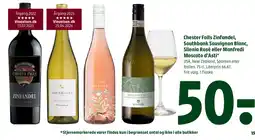 Coop 365 Chester Falls Zinfandel, Southbank Sauvignon Blanc, Silenia Rosé eller Manfredi tilbud
