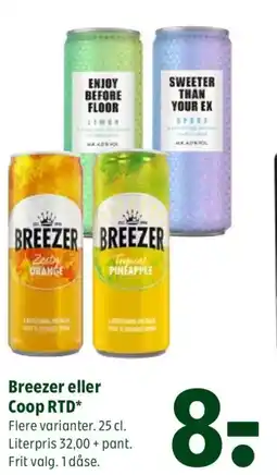 Coop 365 Breezer eller Coop RTD tilbud