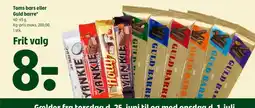 Coop 365 Toms bars eller Guld barre tilbud