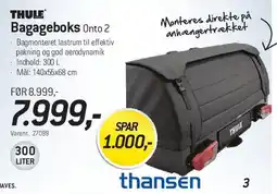 Thansen Bagageboks Onto 2 tilbud