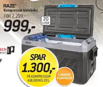 RAZE kompressor køleboks 20 L