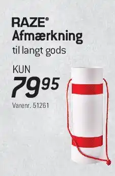 Thansen RAZE Afmærkning til langt gods tilbud