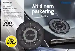 Thansen Elektronisk p-skive (park-solar) tilbud