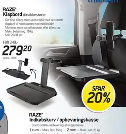 Thansen Klapbord til nakkestøtte tilbud