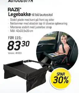 Thansen Legebakke til bil/autostol tilbud