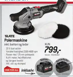 Thansen Polermaskine (inkl. batteri og lader) tilbud