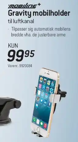 Thansen Gravity mobilholder til luftkanal tilbud