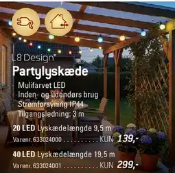 Thansen Partylyskæde (multifarvet LED) tilbud