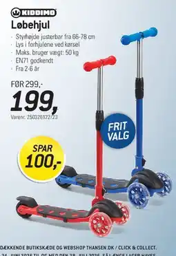 Thansen Løbehjul tilbud