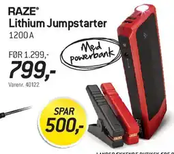 Thansen Lithium Jumpstarter 1200 A tilbud