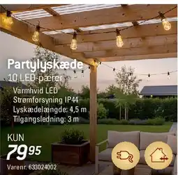 Thansen Partylyskæde 10 LED (varm hvid) tilbud