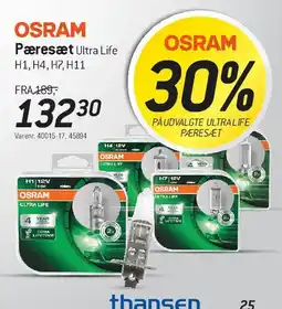 Thansen OSRAM pæresæt Ultra Life tilbud