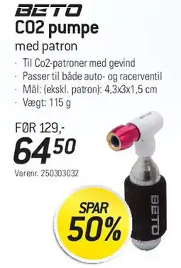 Thansen CO2 pumpe med patron tilbud