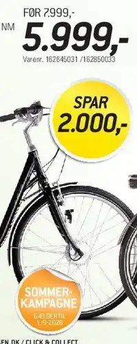 Thansen X-ZITE El-cykel 26 el./28 City 3 tilbud