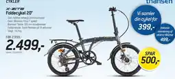 Thansen X-ZITE Foldecykel 20 tilbud