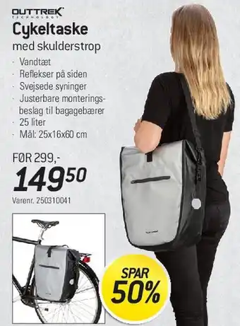 Thansen Cykeltaske med skulderstrop tilbud