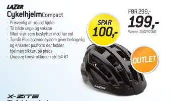 Thansen Lazer Cykelhjelm Compact tilbud